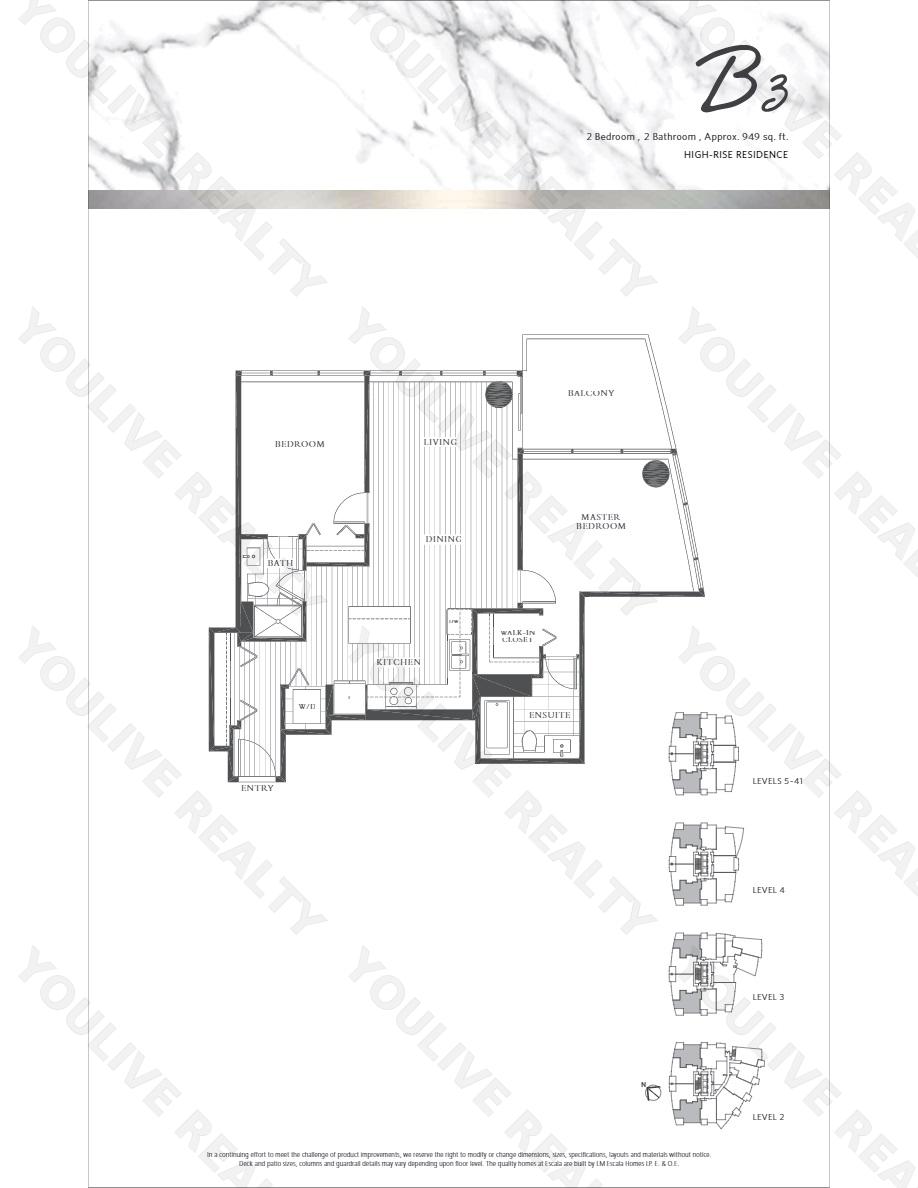 Escala 2 Bed Condo Assignment In Burnaby Youlive Ca